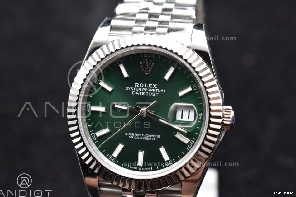 41 ComfortFit Best DateJust Green 1:1 904L Steel SA Dial Edition 126334 635 DIWF on Jubilee Sundust Bracelet 0731